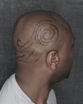 Asteroid Hair Tattoo Hair tattoo created with Wahl Cordless Tattoo Clipper