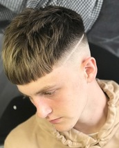 Charlie textured crop Very choppy textured crop with some line work to emphasise the fade