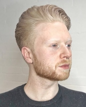 classical cutting Clean scissor cut traditional pompadour