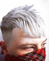 Cold as ice Messy crop lots of texture with fade and beach and toned the top and some awesome style