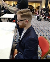 Comb over Mid fade with comb over