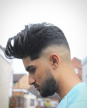 CROSS GRADUATED SKINFADE using texture clay and hairspray for the hold