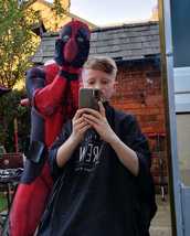 Dadpool Attempted my son's entire haircut dressed as Deadpool, or in my case Dadpool
