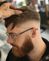 Dan Skin fade with a heavy crop