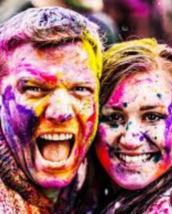 EXAMPLE- Rainbow colour Festival This picture was taken at a Festival me and my wife go to every yea