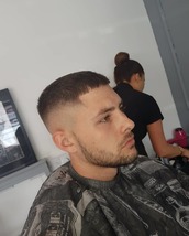 High fade High fade with a cropped fringe