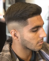 High fade with beard shape High fade with beard shape up