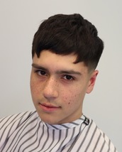 “I usually cut it myself” Skin fade, textured top, massive improvement on self-administrated hai