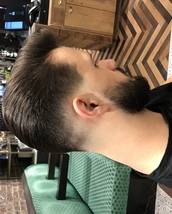 low skin fade Low skin fade with a small drop on the front And back