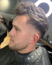 Low Skin Fade Low Skin Fade with very textured cut on top and faded into stubble with a razor line u