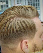 Pompadour 2 Pomp slick back. With No.2 on sides