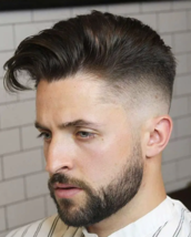 QUIFF FADE O FADE WITH LENGTH ON TOP