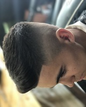 Schools out Skin fade with sharp edges to frame the front