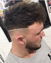 Sharp Skin fade with surgical line