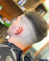 Sharp finish Nice skin fade with sharp lines