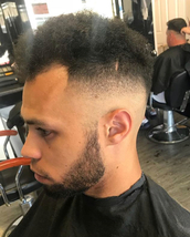 Skin fade Skin fade on afrocarribean hair.