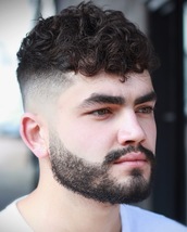 Skin fade Skin fade into beard tidy lines