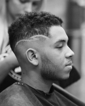 Skin fade Mid skinfade x simple pattern