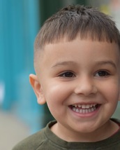 Smile Messy crop with skinfade