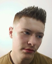 Smooth fade Skin fade and textured top with personality