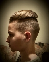 Sweep back Total disconection, number 1 side with swept back layered top.