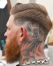 Tatty fade 0 fade hard part heavy shoulder semi pomp