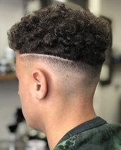 Under the knife Flat top with fade and surgical line