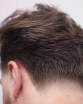 winged skin taper skin tapered with diagonal scissor work