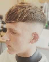 Ying and yang Skin faded sides maintaining length through top